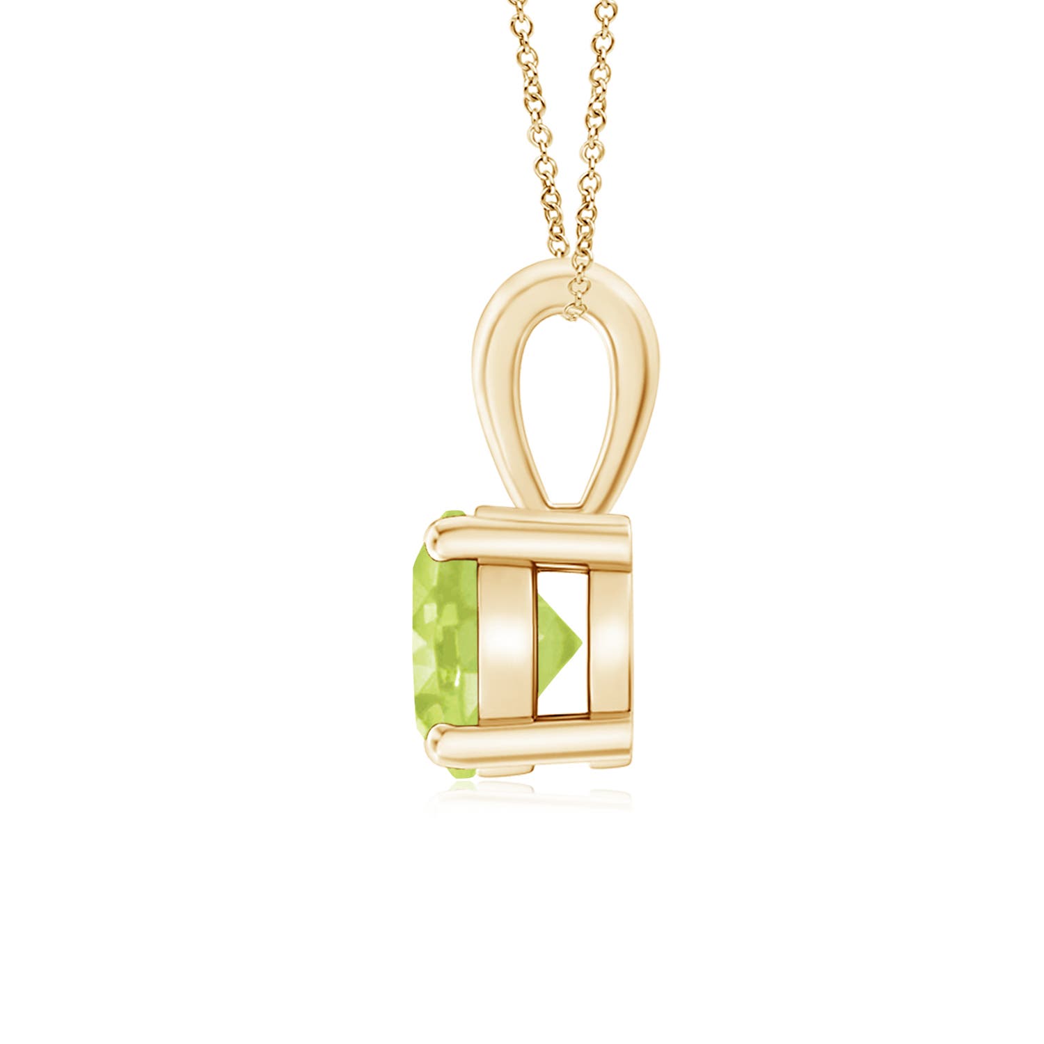 A - Peridot / 0.95 CT / 14 KT Yellow Gold