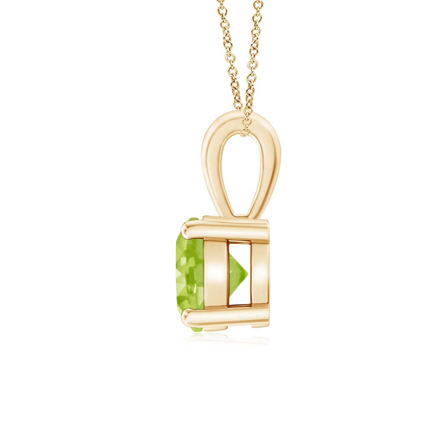 AA - Peridot / 0.95 CT / 14 KT Yellow Gold