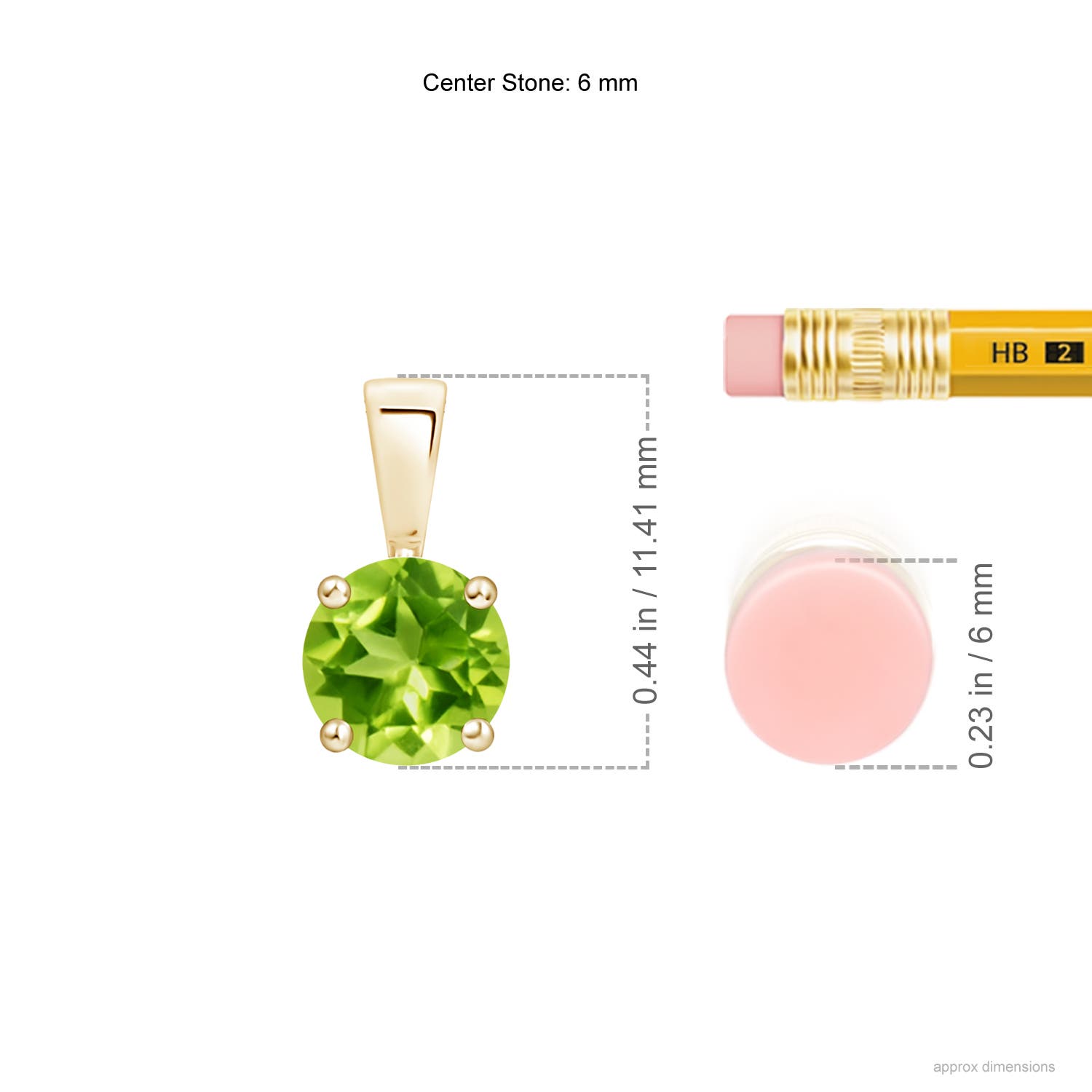 AAA - Peridot / 0.95 CT / 14 KT Yellow Gold