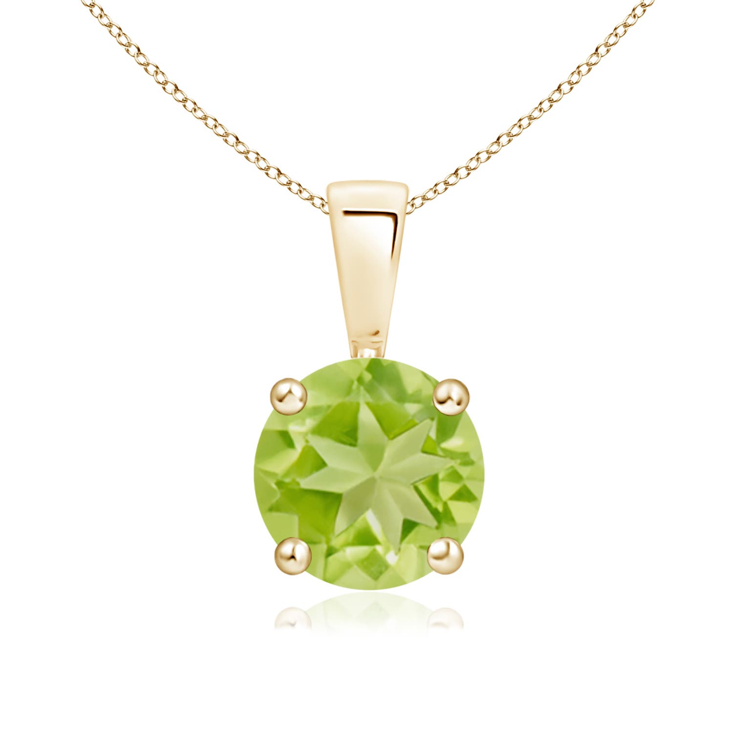 AA - Peridot / 1.4 CT / 14 KT Yellow Gold