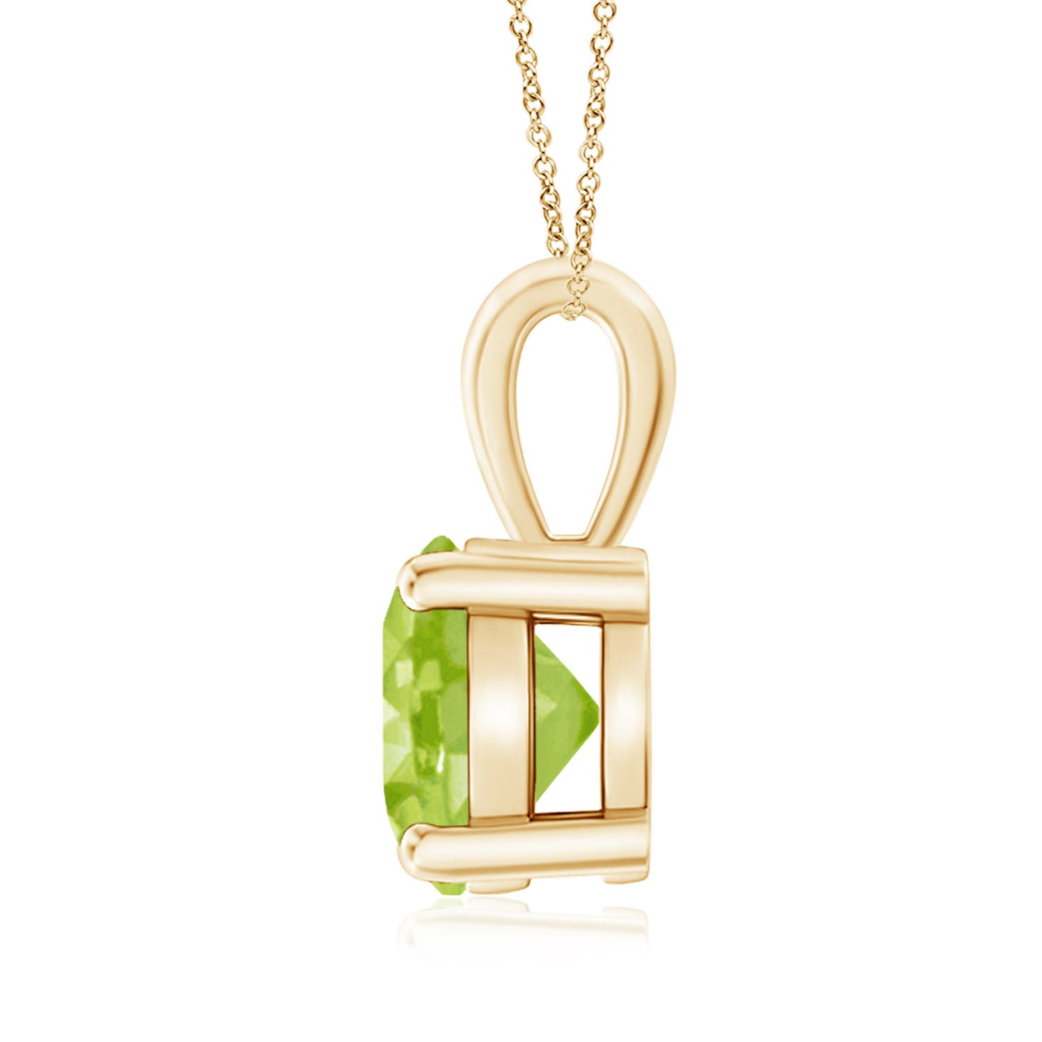 AA - Peridot / 2 CT / 14 KT Yellow Gold