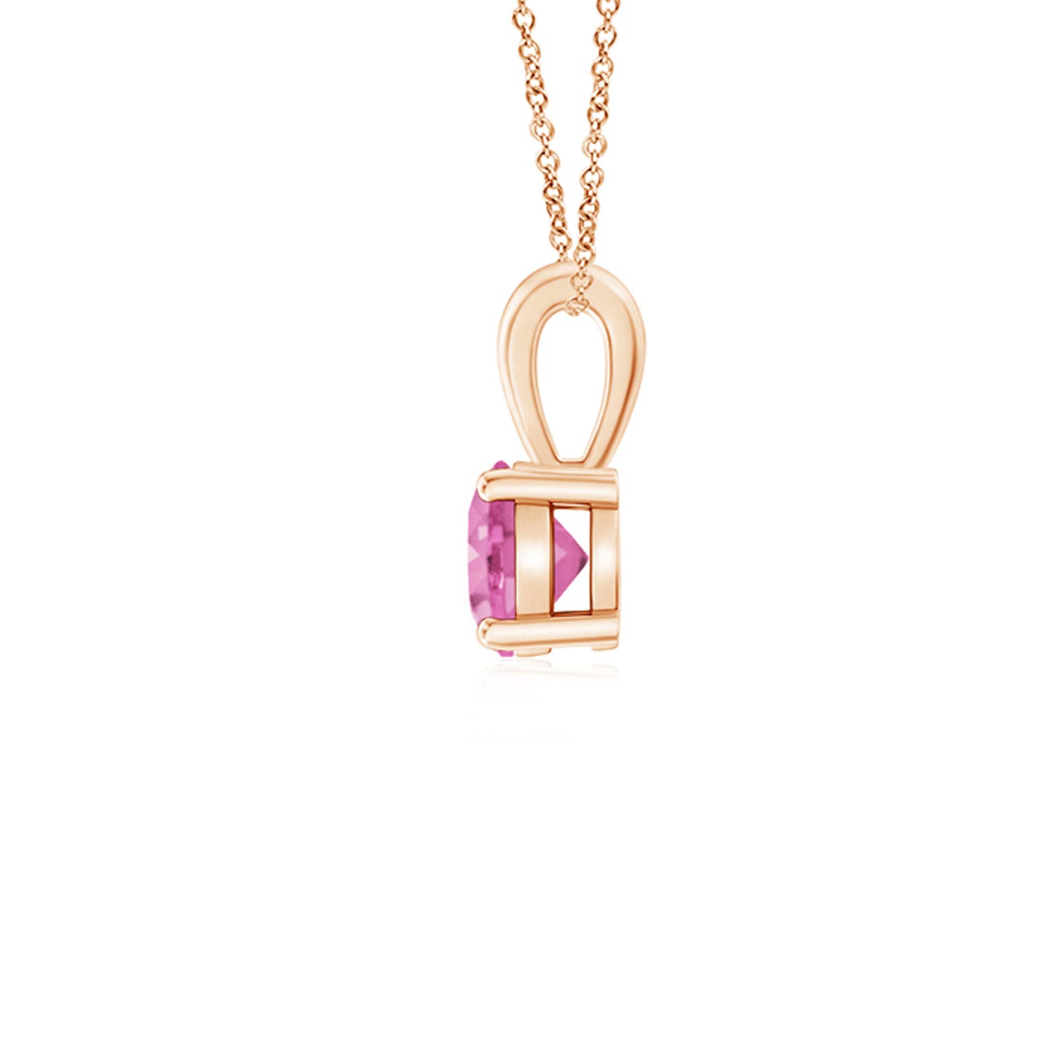 AA - Pink Sapphire / 0.33 CT / 14 KT Rose Gold