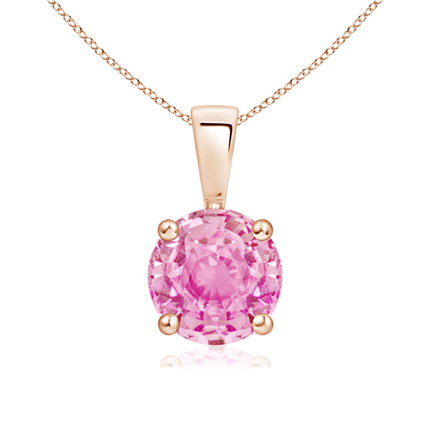 A - Pink Sapphire / 1.6 CT / 14 KT Rose Gold