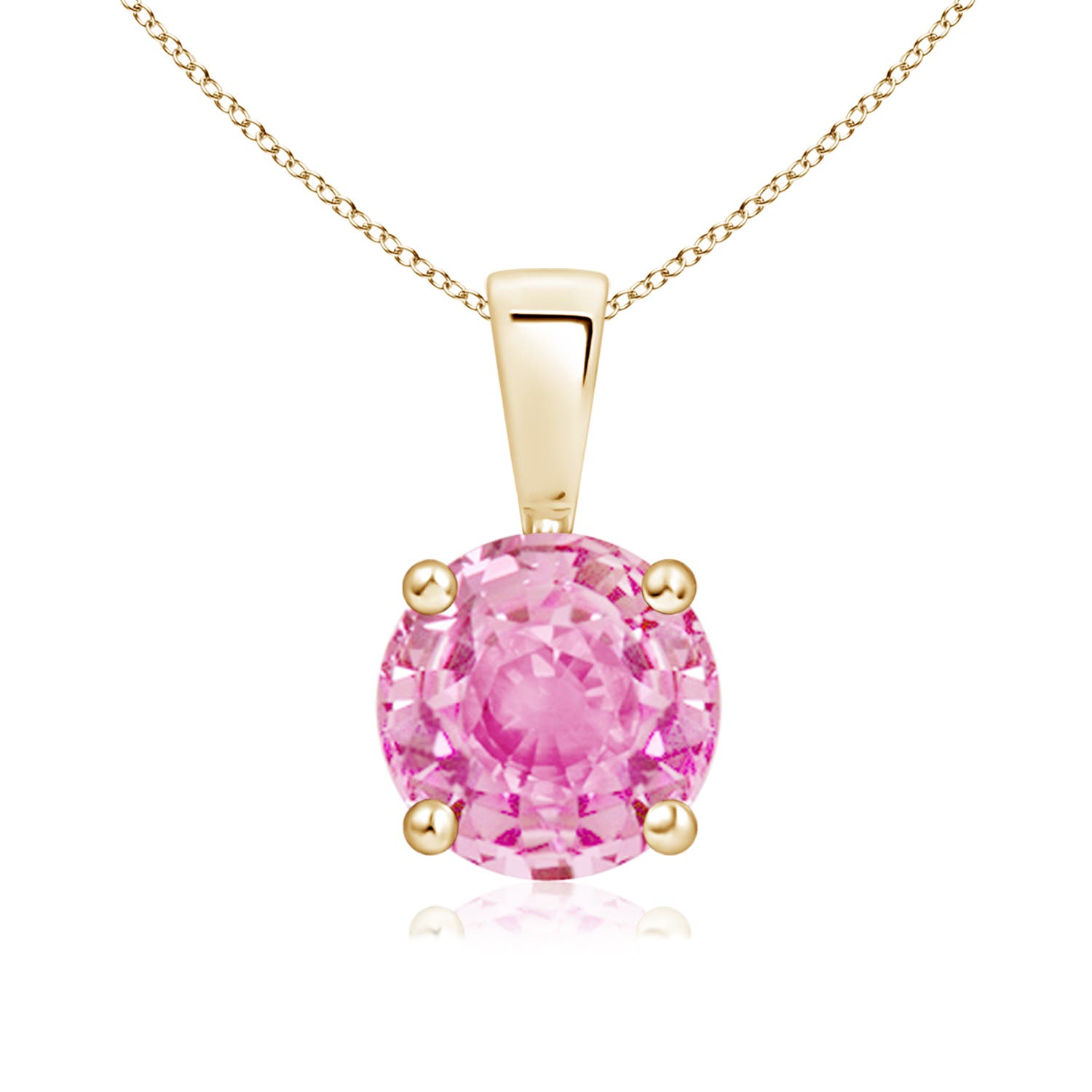 A - Pink Sapphire / 1.6 CT / 14 KT Yellow Gold