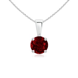 Solitaire Ruby Solitaire Necklaces and Pendants