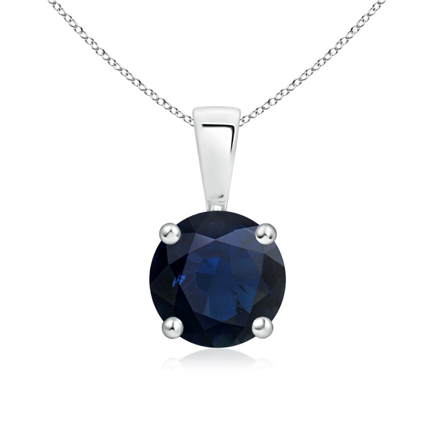 A - Blue Sapphire / 1.6 CT / 14 KT White Gold