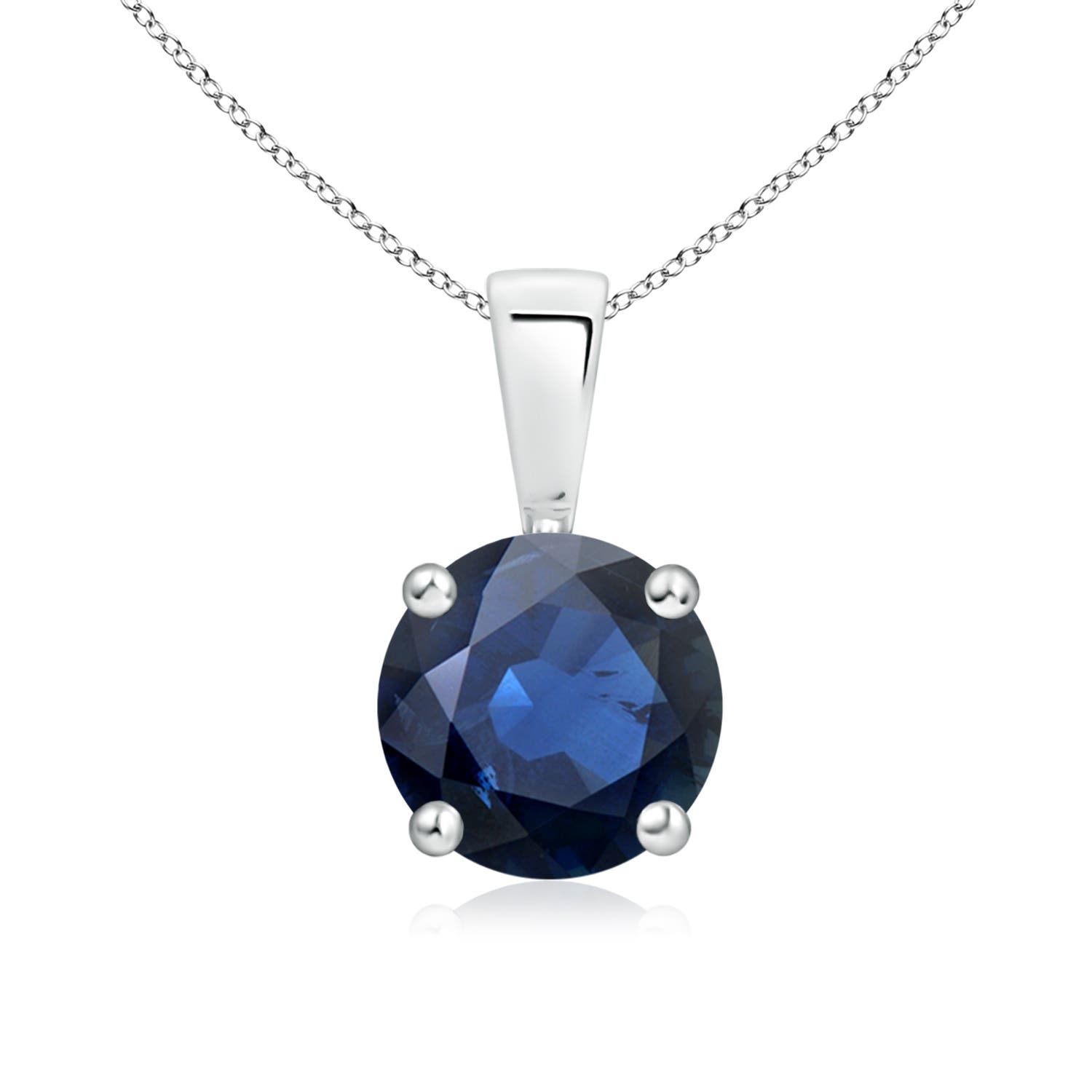 AA - Blue Sapphire / 1.6 CT / 14 KT White Gold