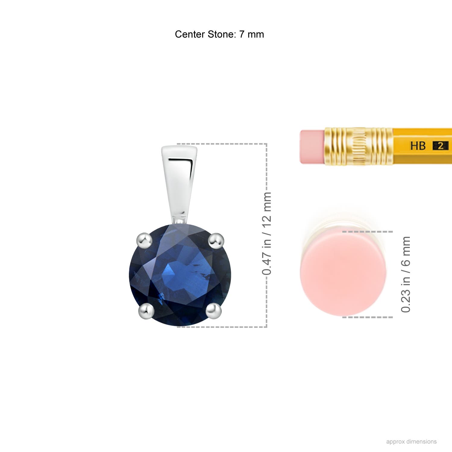 AA - Blue Sapphire / 1.6 CT / 14 KT White Gold