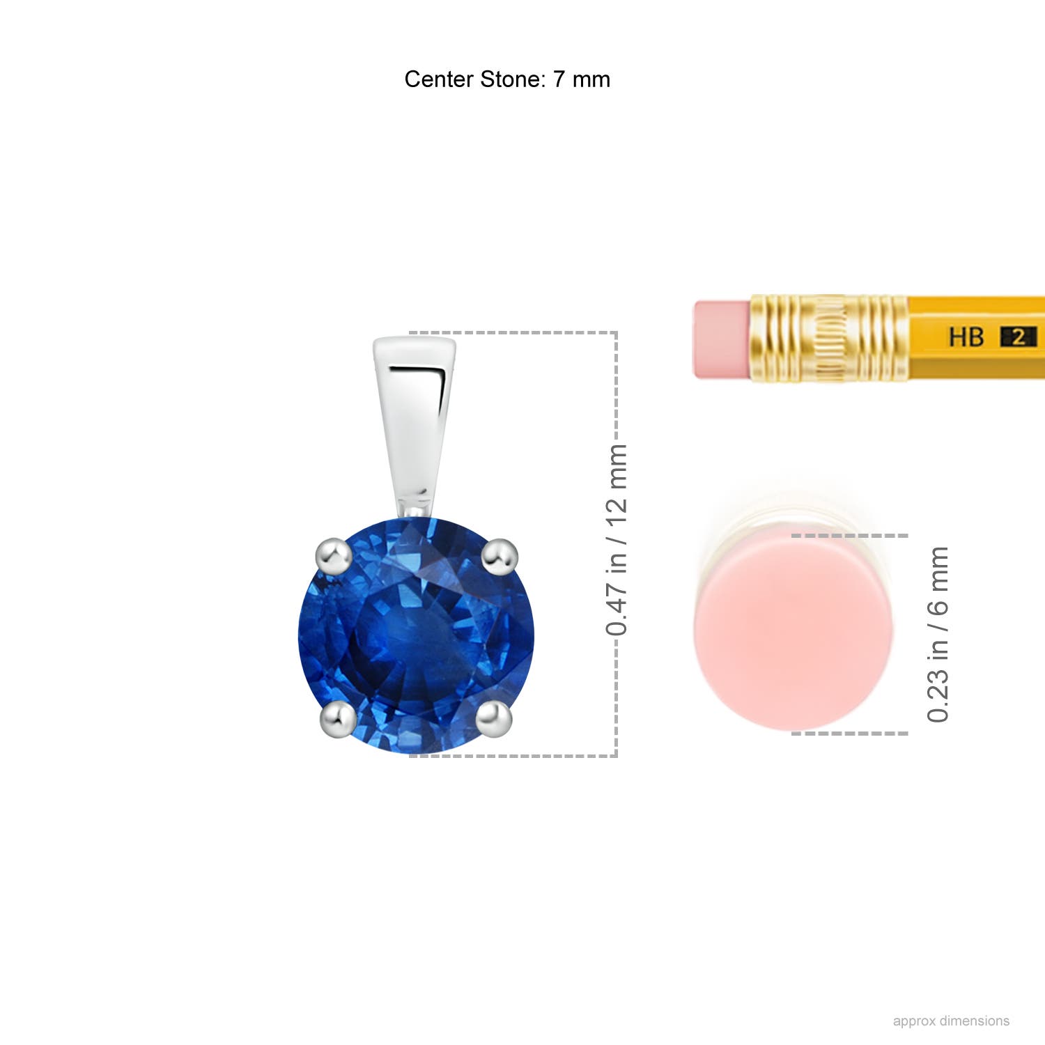 AAA - Blue Sapphire / 1.6 CT / 14 KT White Gold