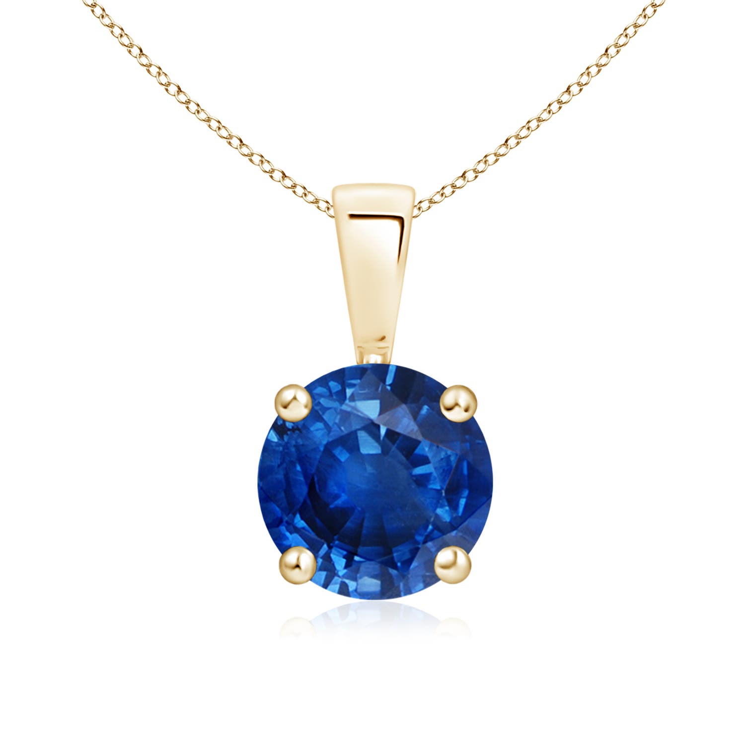 AAA - Blue Sapphire / 1.6 CT / 14 KT Yellow Gold