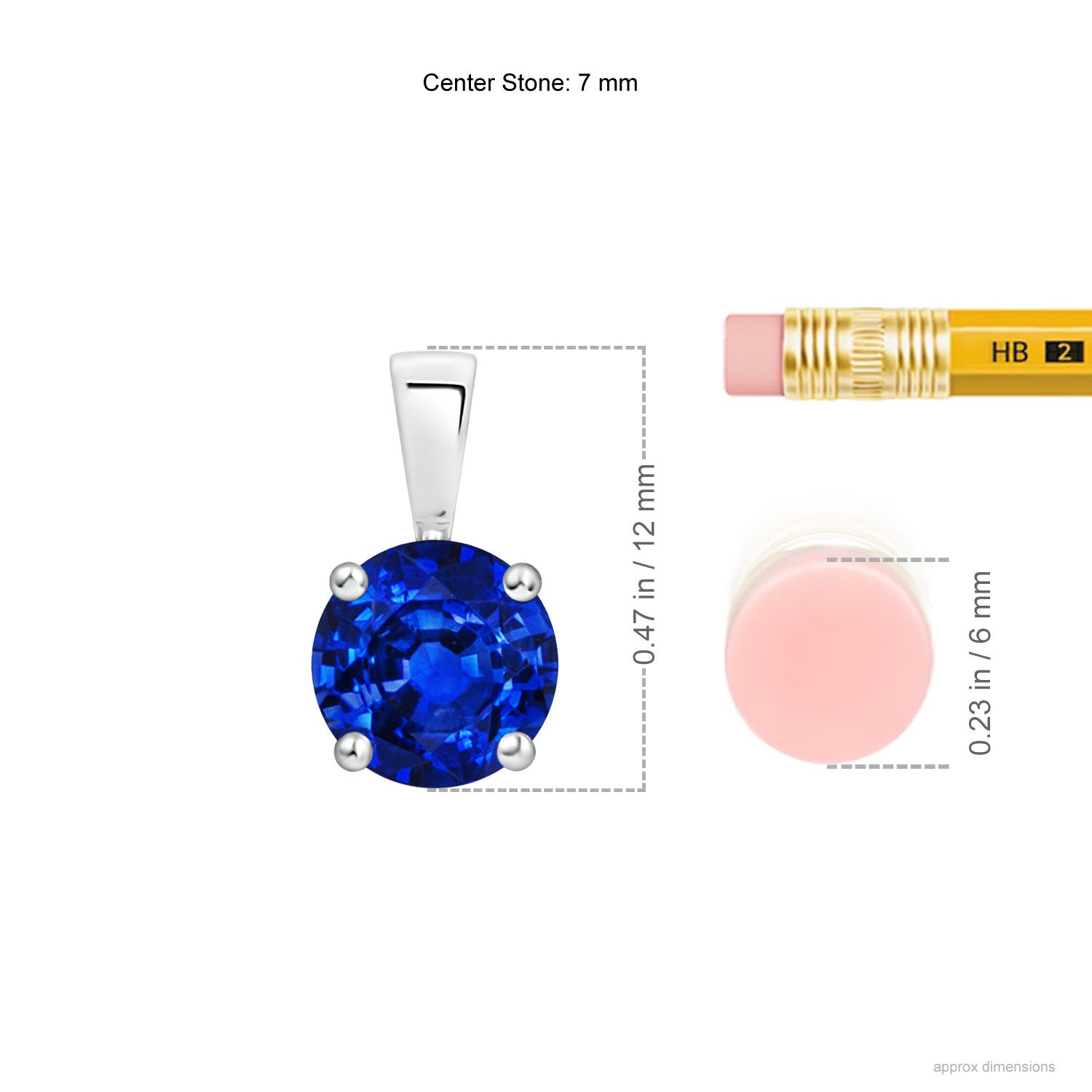 AAAA - Blue Sapphire / 1.6 CT / 14 KT White Gold