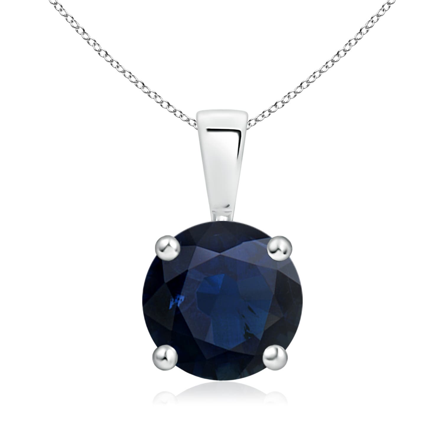 A - Blue Sapphire / 2.2 CT / 14 KT White Gold