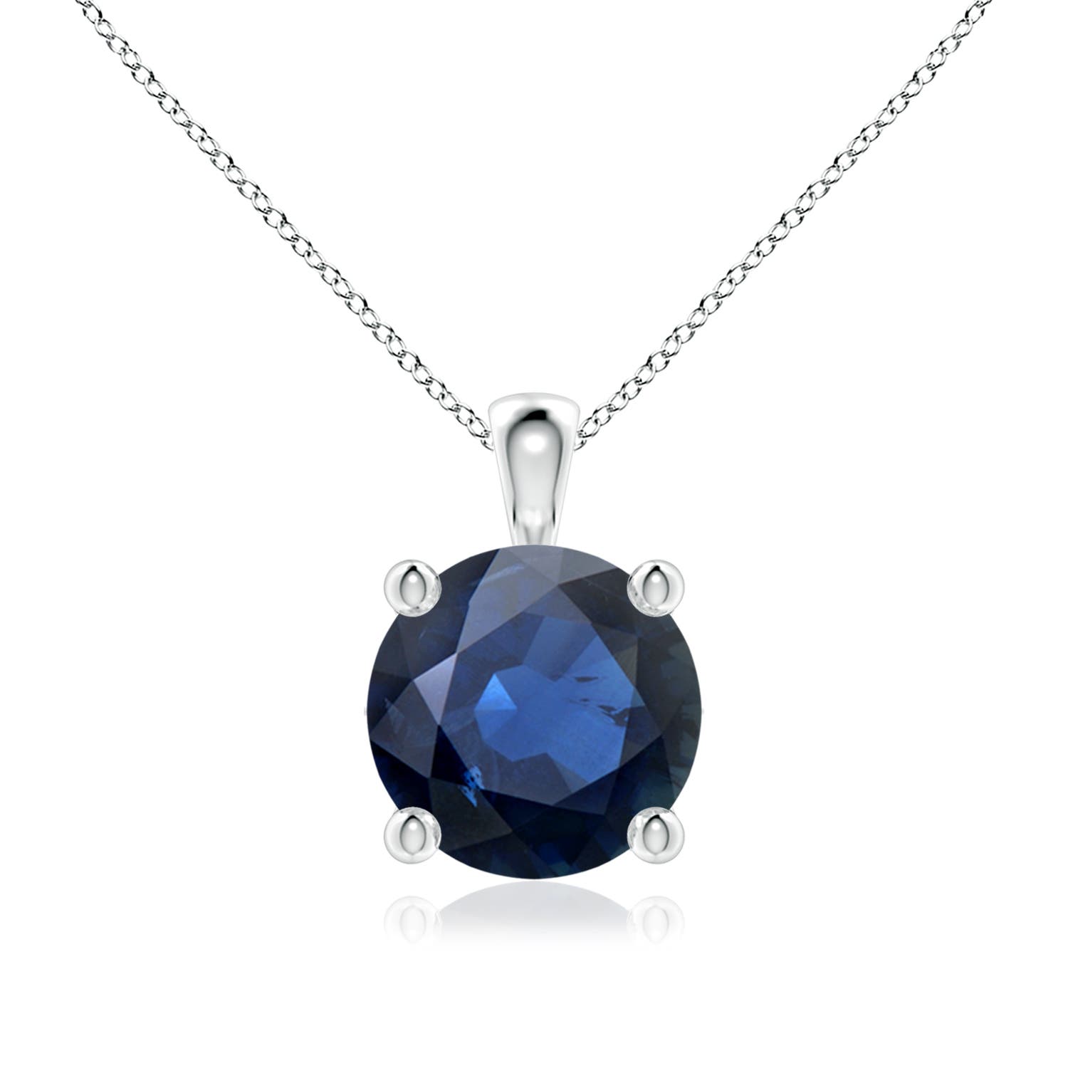 AA - Blue Sapphire / 2.2 CT / 14 KT White Gold