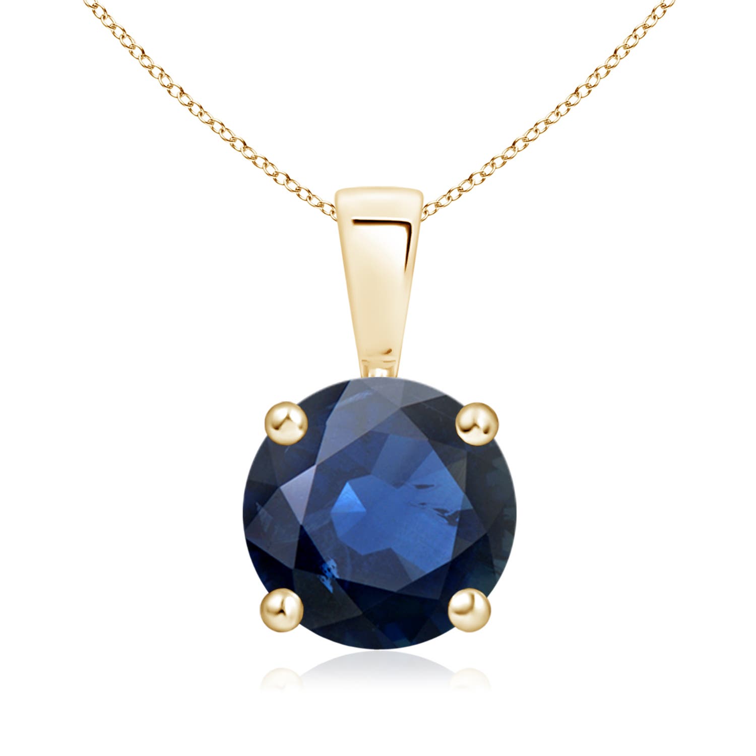 AA - Blue Sapphire / 2.2 CT / 14 KT Yellow Gold