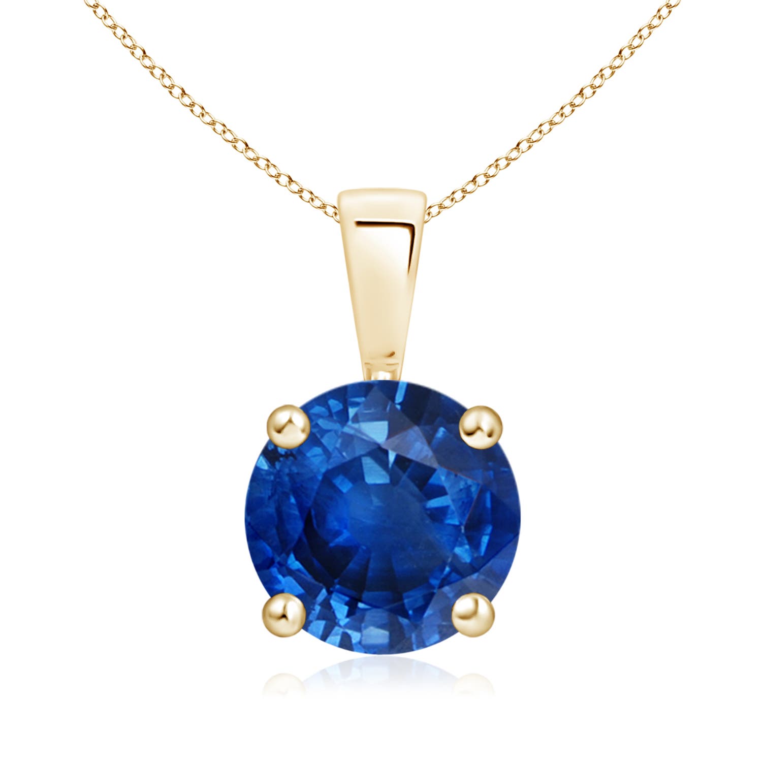 AAA - Blue Sapphire / 2.2 CT / 14 KT Yellow Gold