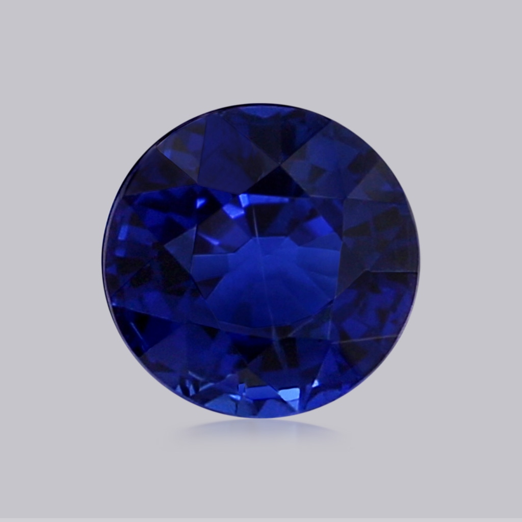 5.95-6.08x4.02mm AAA Classic Round GIA Certified Sapphire Solitaire Pendant in White Gold Product Image