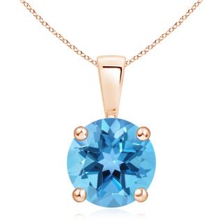 Round AA Swiss Blue Topaz
