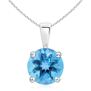 Round AA Swiss Blue Topaz