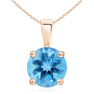 Round AA Swiss Blue Topaz