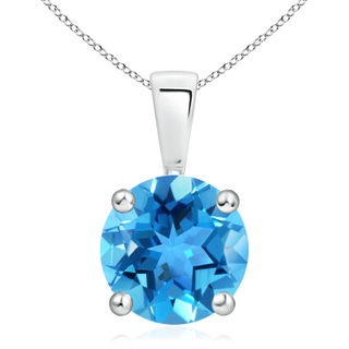 Round AAA Swiss Blue Topaz