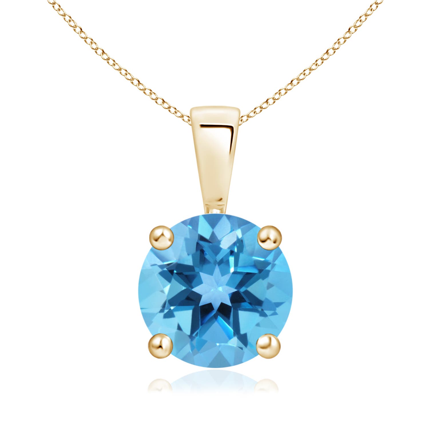 AA - Swiss Blue Topaz / 2.35 CT / 14 KT Yellow Gold