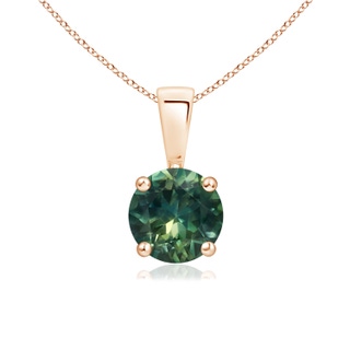 Round AA Teal Montana Sapphire