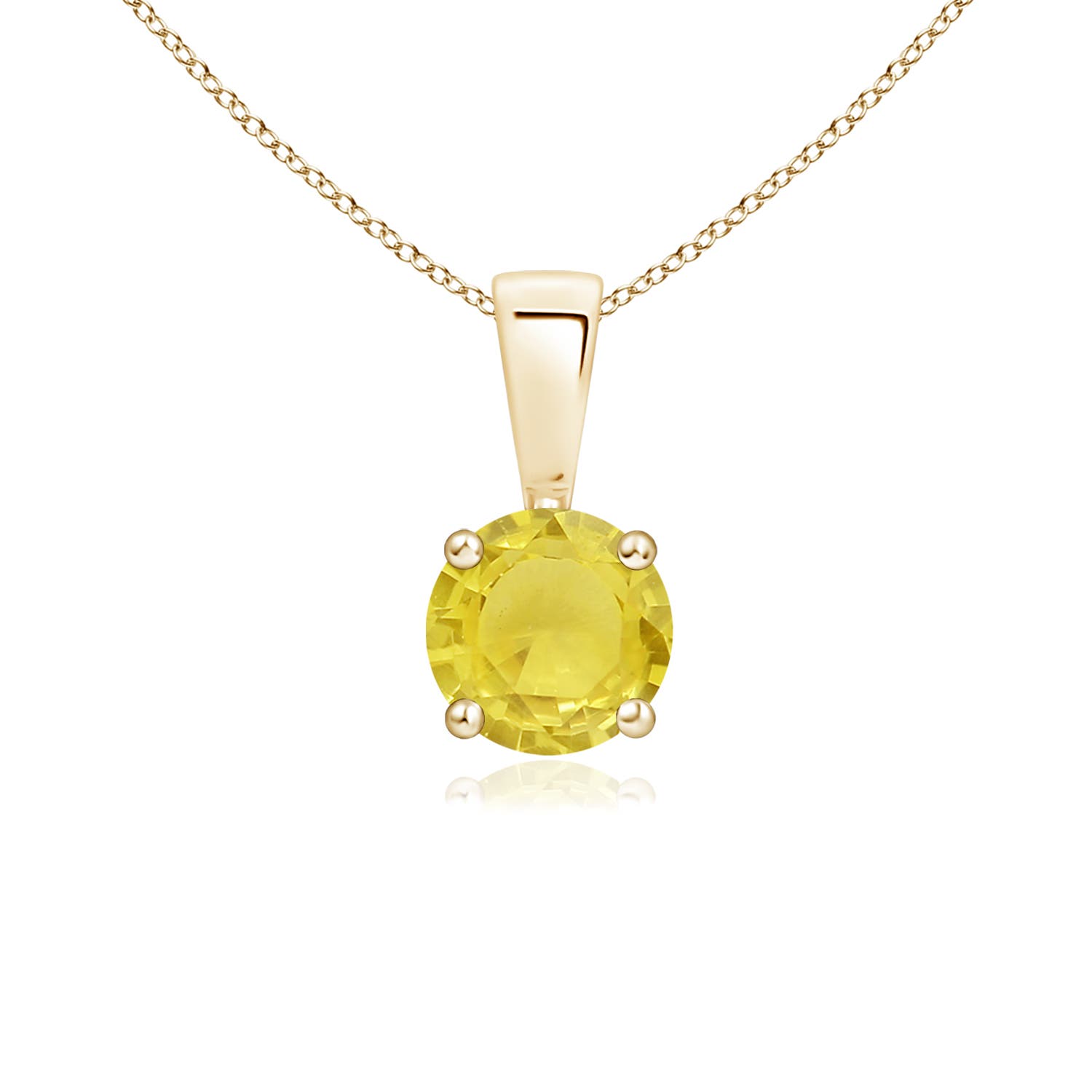 A - Yellow Sapphire / 0.53 CT / 14 KT Yellow Gold