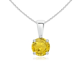 Round AAA Yellow Sapphire