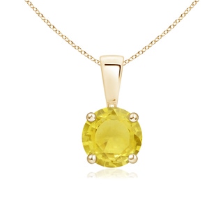 Round A Yellow Sapphire