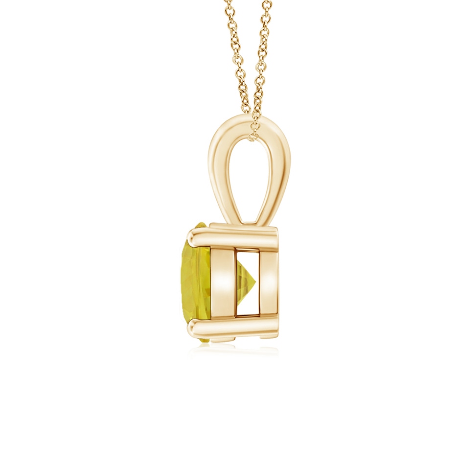 6mm A Classic Prong-Set Round Yellow Sapphire Solitaire Pendant in Yellow Gold side 199