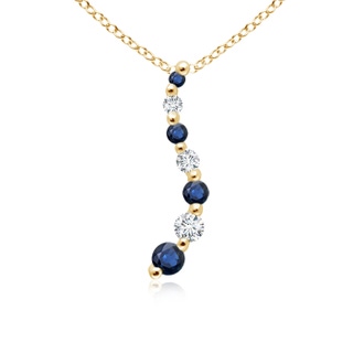 Round AA Blue Sapphire