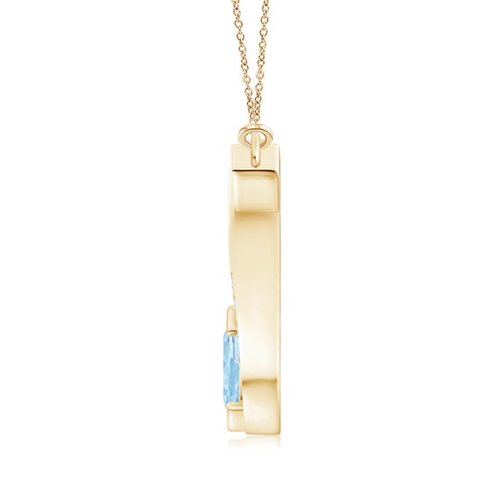 AAA - Aquamarine / 0.84 CT / 14 KT Yellow Gold