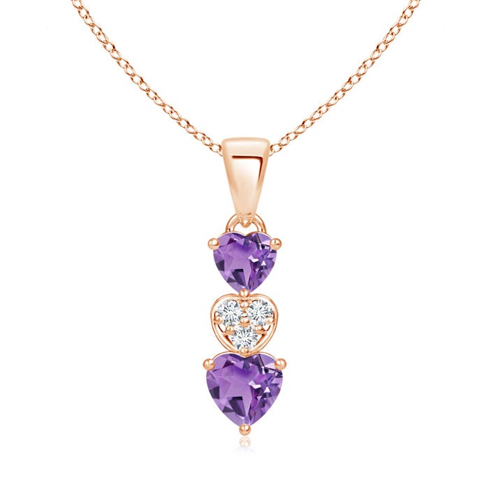 A - Amethyst / 0.57 CT / 14 KT Rose Gold