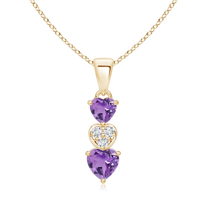 A - Amethyst / 0.57 CT / 14 KT Yellow Gold