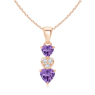 Heart AA Amethyst