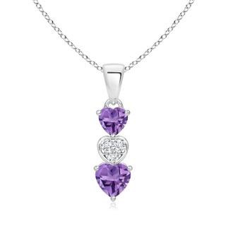 Heart AA Amethyst