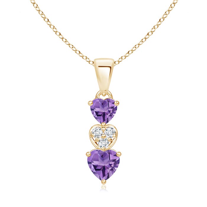 AA - Amethyst / 0.57 CT / 14 KT Yellow Gold