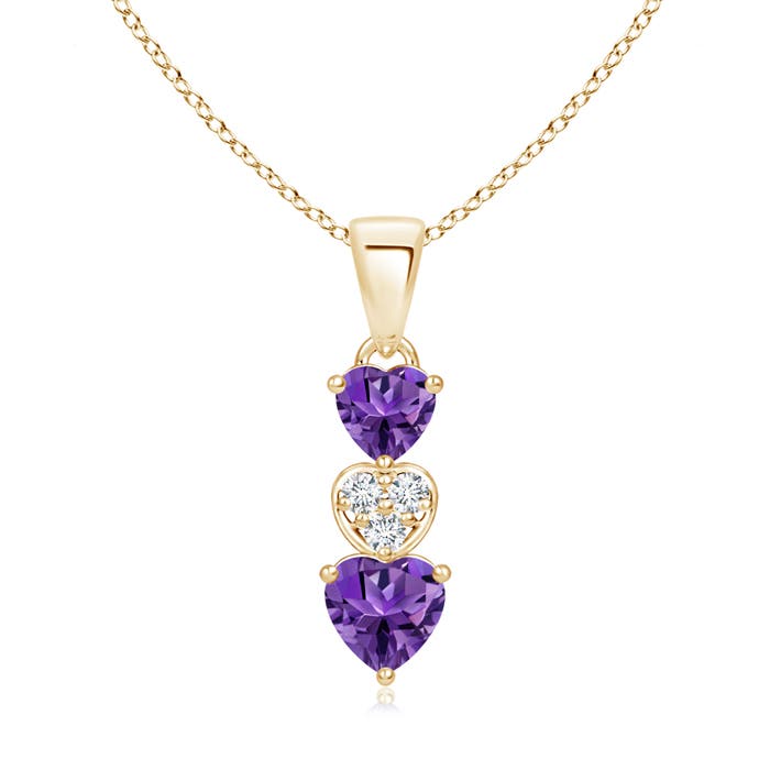 AAAA - Amethyst / 0.57 CT / 14 KT Yellow Gold