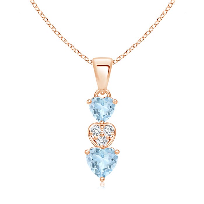 AA - Aquamarine / 0.57 CT / 14 KT Rose Gold