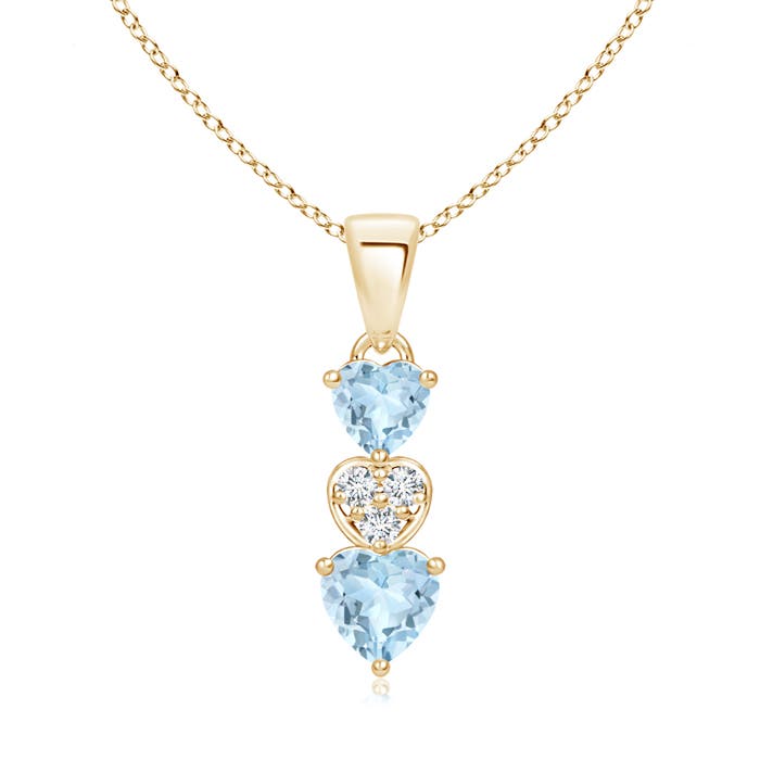 AA - Aquamarine / 0.57 CT / 14 KT Yellow Gold