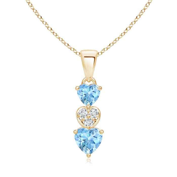 AAAA - Aquamarine / 0.57 CT / 14 KT Yellow Gold