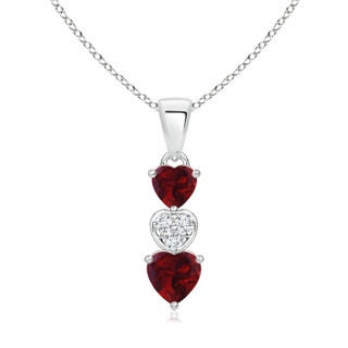 Heart AA Garnet