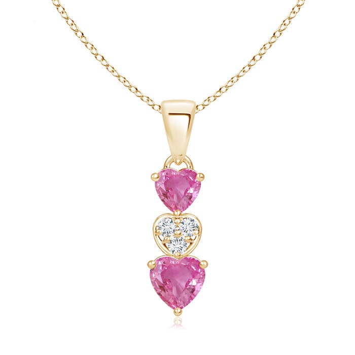 AAA - Pink Sapphire / 0.82 CT / 14 KT Yellow Gold