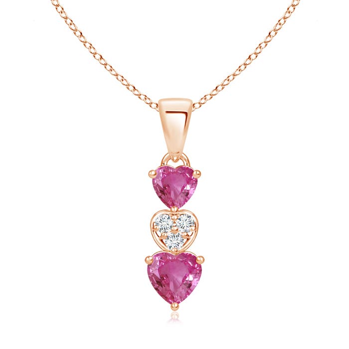 AAAA - Pink Sapphire / 0.82 CT / 14 KT Rose Gold