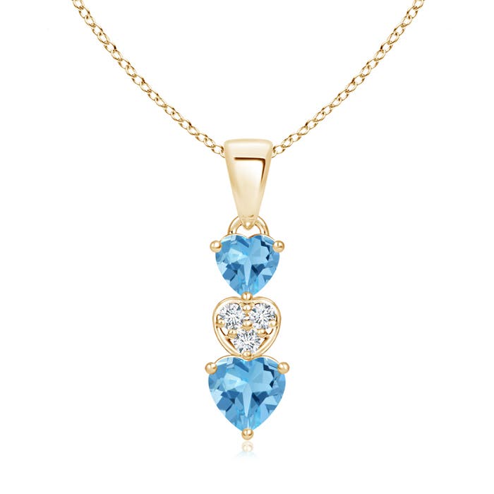 AA - Swiss Blue Topaz / 0.94 CT / 14 KT Yellow Gold