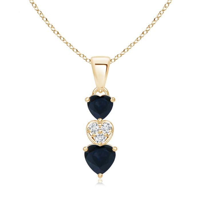 A - Blue Sapphire / 0.8 CT / 14 KT Yellow Gold