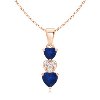 Heart AA Blue Sapphire