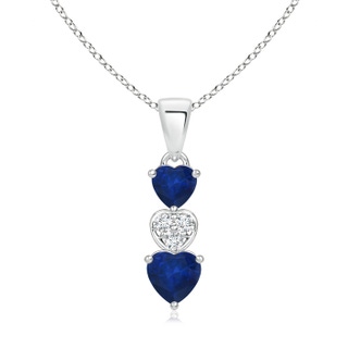 Heart AA Blue Sapphire
