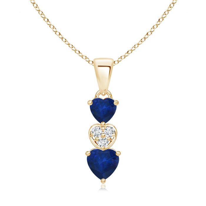 AA - Blue Sapphire / 0.8 CT / 14 KT Yellow Gold