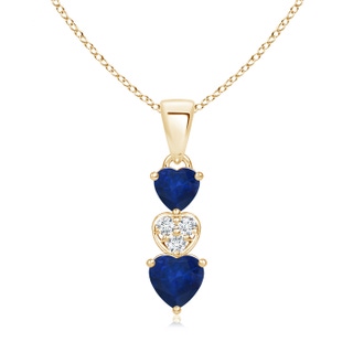 Heart AA Blue Sapphire